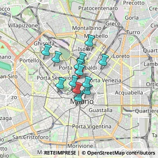 Mappa Via San Marco, 20121 Milano MI, Italia (1.08231)