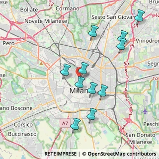 Mappa Via San Marco, 20121 Milano MI, Italia (3.92364)