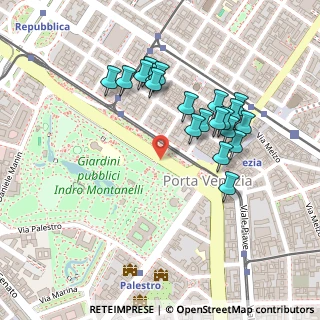 Mappa Bastioni di Porta Venezia, 20124 Milano MI, Italia (0.219)