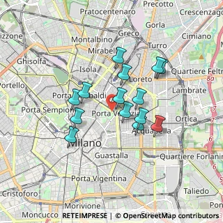 Mappa Bastioni di Porta Venezia, 20124 Milano MI, Italia (1.405)