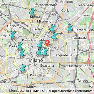 Mappa Bastioni di Porta Venezia, 20124 Milano MI, Italia (2.05)