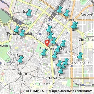 Mappa Bastioni di Porta Venezia, 20124 Milano MI, Italia (1.0935)
