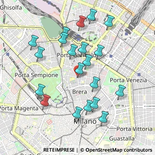 Mappa Via Eugenio Balzan, 20121 Milano MI, Italia (1.021)