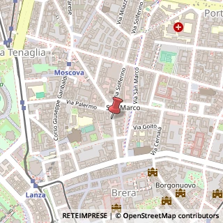Mappa Via Solferino,  16, 20121 Milano, Milano (Lombardia)