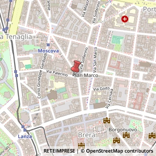 Mappa Via Palermo,  1, 20121 Milano, Milano (Lombardia)