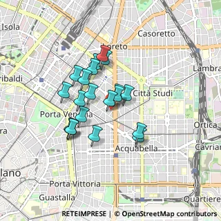 Mappa Via Francesco Hayez, 20124 Milano MI, Italia (0.676)