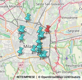 Mappa Via Francesco Hayez, 20129 Milano MI, Italia (2.755)