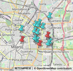 Mappa Via Francesco Hayez, 20129 Milano MI, Italia (1.11875)