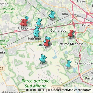 Mappa Via IV Novembre, 20100 Bareggio MI, Italia (3.58059)