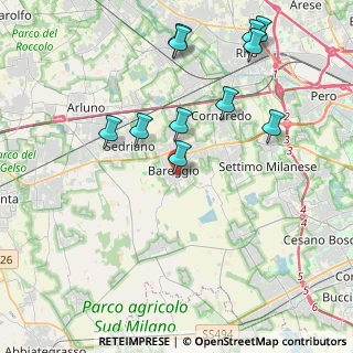 Mappa Via IV Novembre, 20100 Bareggio MI, Italia (4.35091)