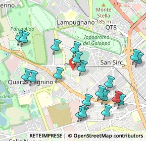 Mappa Piazza Axum, 20153 Milano MI, Italia (1.1305)