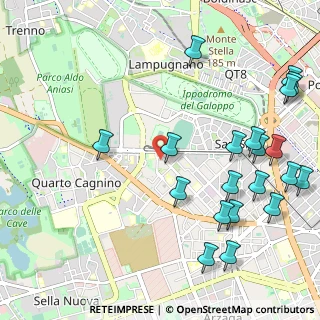 Mappa Piazza Axum, 20153 Milano MI, Italia (1.3525)