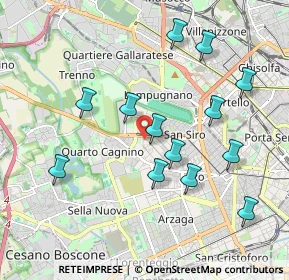 Mappa Piazza Axum, 20153 Milano MI, Italia (1.94154)