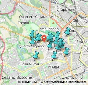Mappa Piazza Axum, 20153 Milano MI, Italia (1.24294)