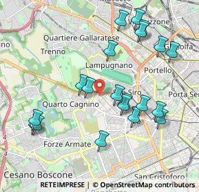 Mappa Piazza Axum, 20153 Milano MI, Italia (2.089)