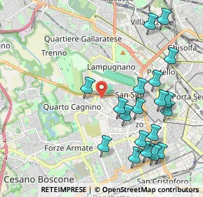 Mappa Piazza Axum, 20153 Milano MI, Italia (2.30579)