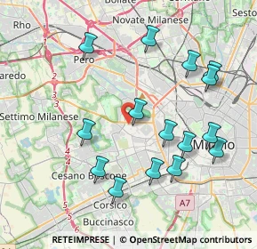 Mappa Piazza Axum, 20153 Milano MI, Italia (4.11133)