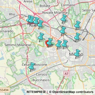 Mappa Piazza Axum, 20153 Milano MI, Italia (3.94286)