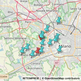 Mappa Piazza Axum, 20153 Milano MI, Italia (2.95)