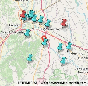 Mappa 36023 Longare VI, Italia (8.07529)