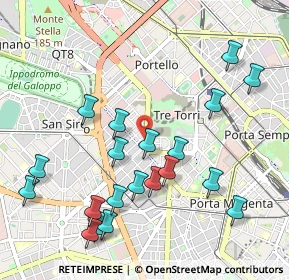 Mappa Via Monte Leone, 20149 Milano MI, Italia (1.1145)