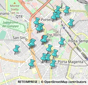 Mappa Via Monte Leone, 20149 Milano MI, Italia (0.869)
