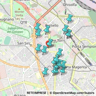 Mappa Via Monte Leone, 20149 Milano MI, Italia (0.9055)