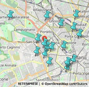 Mappa Via Monte Leone, 20149 Milano MI, Italia (2.07)