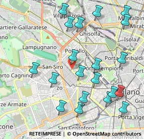 Mappa Via Monte Leone, 20149 Milano MI, Italia (2.3185)