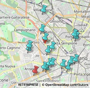 Mappa Via Monte Leone, 20149 Milano MI, Italia (2.05722)