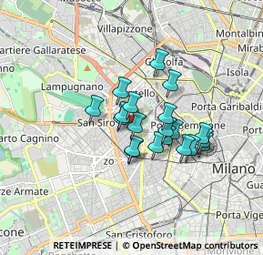 Mappa Via Monte Leone, 20149 Milano MI, Italia (1.212)