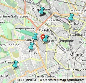 Mappa Via Monte Leone, 20149 Milano MI, Italia (1.90091)