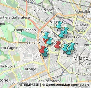 Mappa Via Monte Leone, 20149 Milano MI, Italia (1.34077)