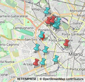 Mappa Via Monte Leone, 20149 Milano MI, Italia (1.71071)