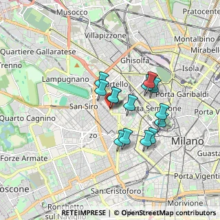 Mappa Via Monte Leone, 20149 Milano MI, Italia (1.31143)