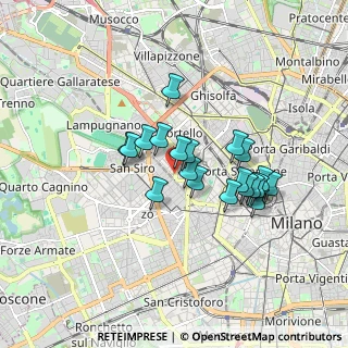 Mappa Via Monte Leone, 20149 Milano MI, Italia (1.355)