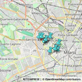 Mappa Via Monte Leone, 20149 Milano MI, Italia (1.0275)