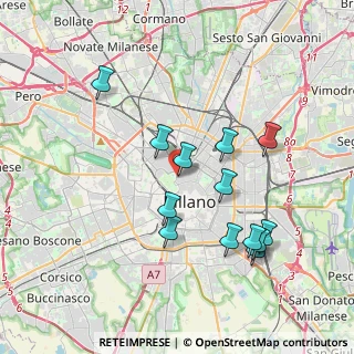 Mappa Via Giulianova, 20121 Milano MI, Italia (3.72462)