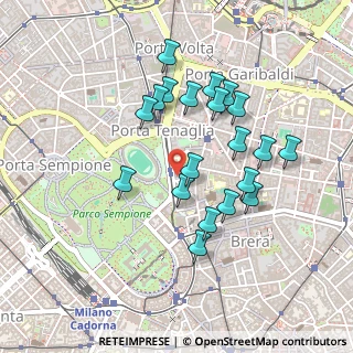 Mappa Via Laura Solera Mantegazza, 20121 Milano MI, Italia (0.418)