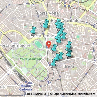 Mappa Via Laura Solera Mantegazza, 20121 Milano MI, Italia (0.3855)
