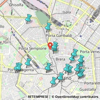 Mappa Via Laura Solera Mantegazza, 20121 Milano MI, Italia (1.25)