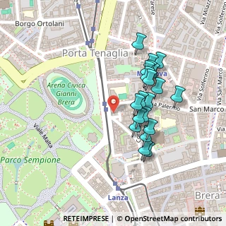 Mappa Via Laura Solera Mantegazza, 20121 Milano MI, Italia (0.2035)