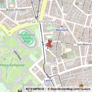 Mappa Via Anfiteatro, 15, 20121 Milano, Milano (Lombardia)