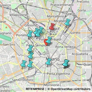 Mappa Via Giulianova, 20121 Milano MI, Italia (1.90375)