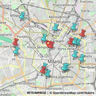 Mappa Via Giulianova, 20121 Milano MI, Italia (2.375)