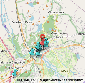 Mappa G. Saudino, 10015 Ivrea TO, Italia (1.35636)