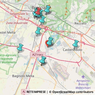 Mappa Via Castello, 25010 Borgosatollo BS, Italia (4.667)