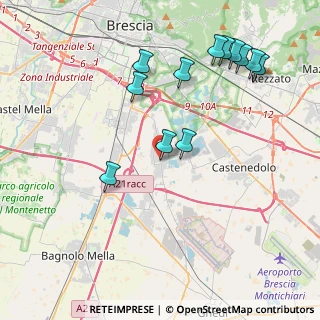 Mappa Via Castello, 25010 Borgosatollo BS, Italia (4.41667)