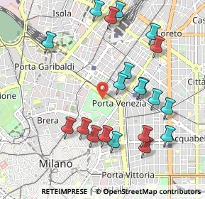 Mappa Porta Venezia, 20121 Milano MI, Italia (1.063)