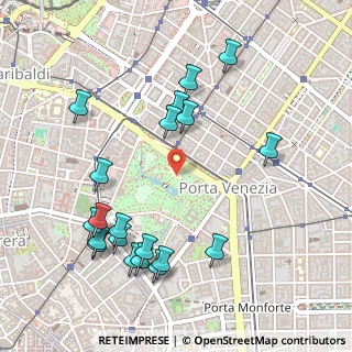 Mappa Porta Venezia, 20121 Milano MI, Italia (0.573)